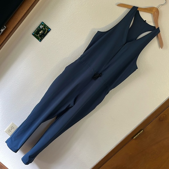 Backcountry On the Go Jumpsuit Overalls Racerback Lightweight Hiking Large Blue - Picture 1 of 7